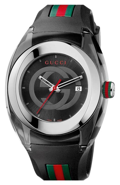 gucci watch women rubber strap